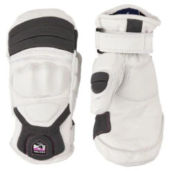 Hestra JR Impact Racing Mitt -Best Ski Equipment Shop 2023 Hestra JR Impact Racing Mitt WHT