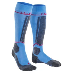2022 Falke Women's SK4 Energizing Light Ski Sock -Best Ski Equipment Shop 22 Falke WMNS SK4 Ski Sock BLU 3