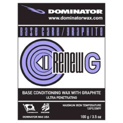 Dominator ReNew Base Prep Wax 9 Dominator ReNew Base Prep Wax -Best Ski Equipment Shop Dominator ReNew G 100g 25006da5 5331 4edd b47b 5b719eee5a6c